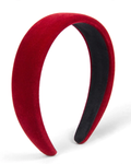 Red velvet headband with anchor