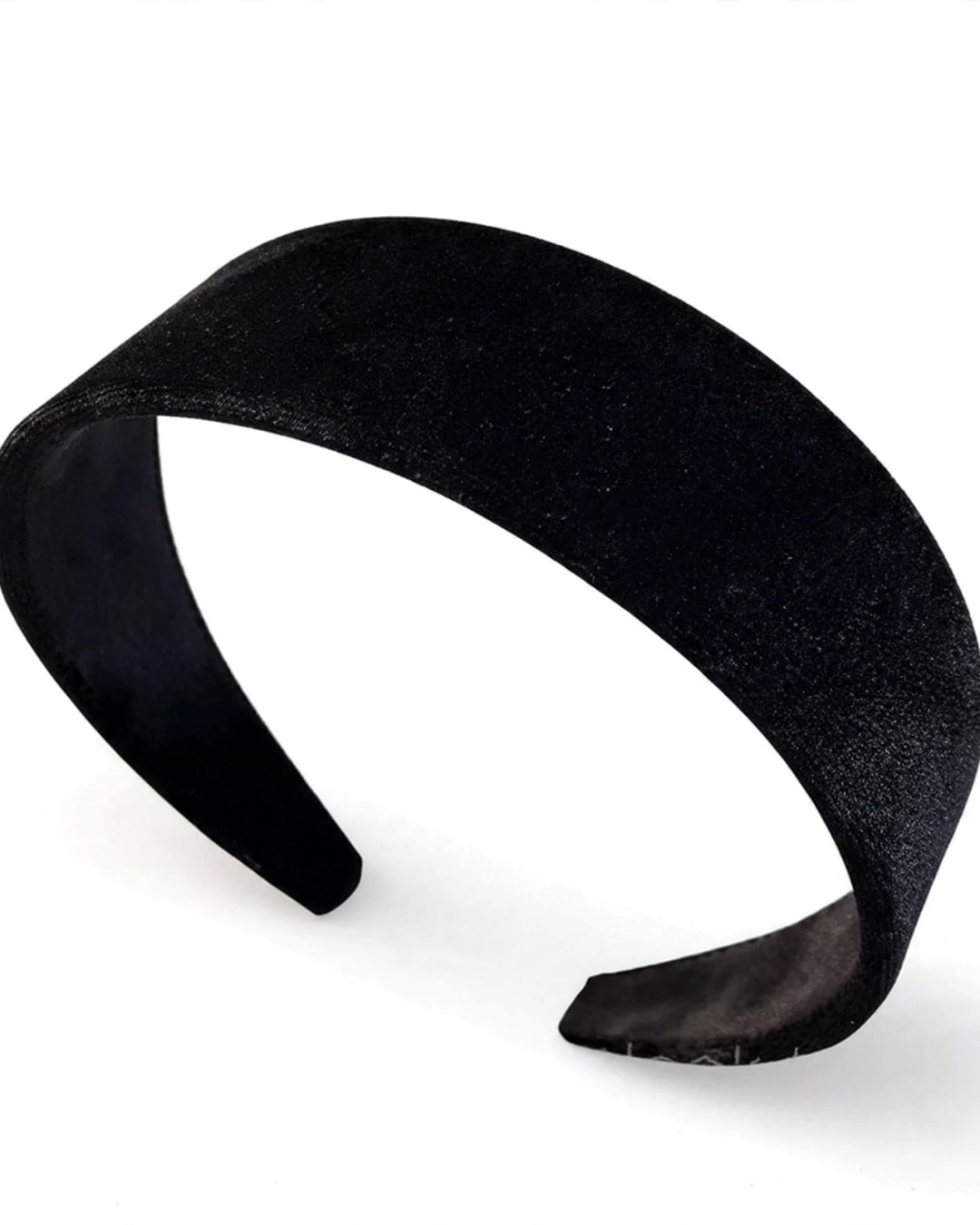 Black Velvet Wide Brim Headband for Everyday Elegance
