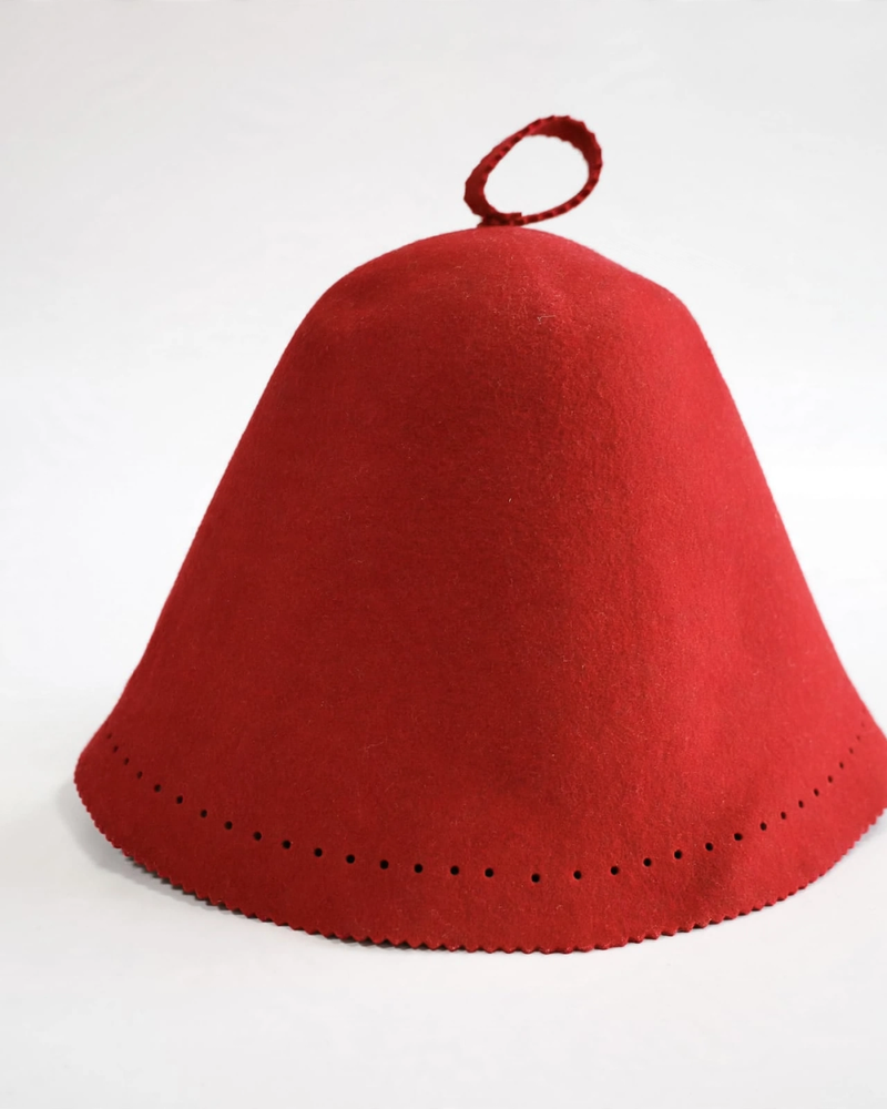 Premium Australian Wool Sauna Hat - Seamless Molded Felt