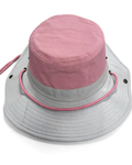 Rose pink and light gray