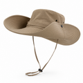 12cm foldable large brim   khaki