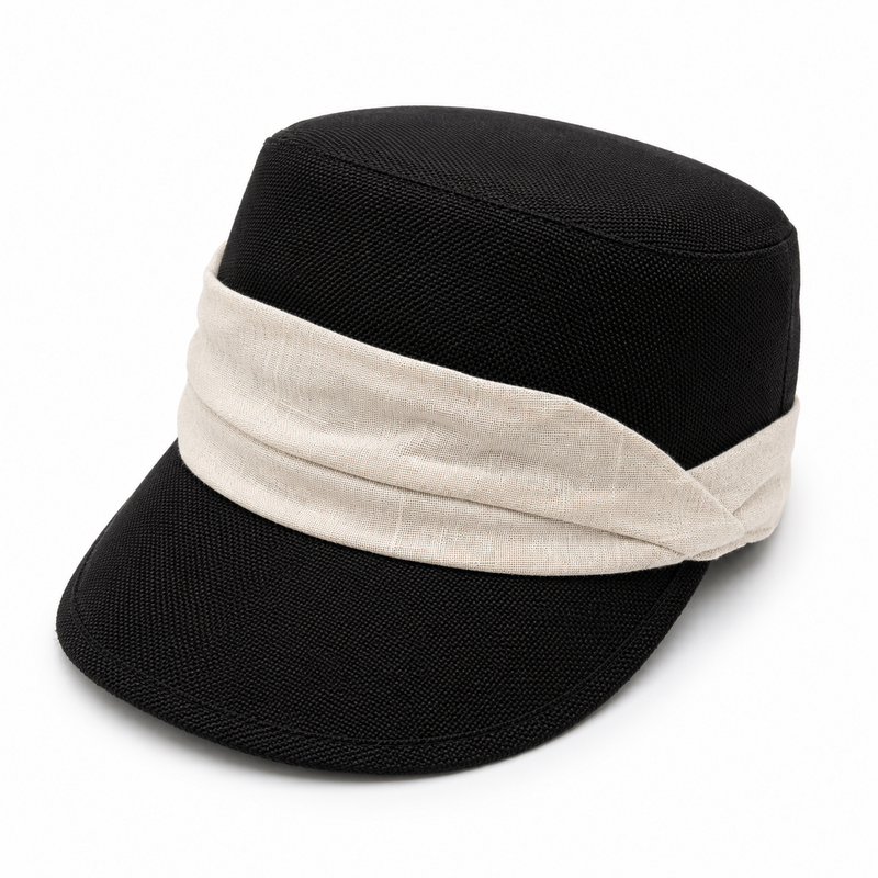 Minimalist Cotton Linen Newsboy Cap - Foldable Sun Hat