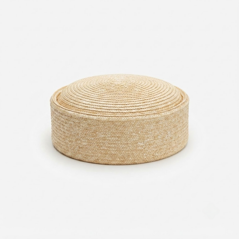 Premium Raffia Pillbox Hat - Elegant Summer Style