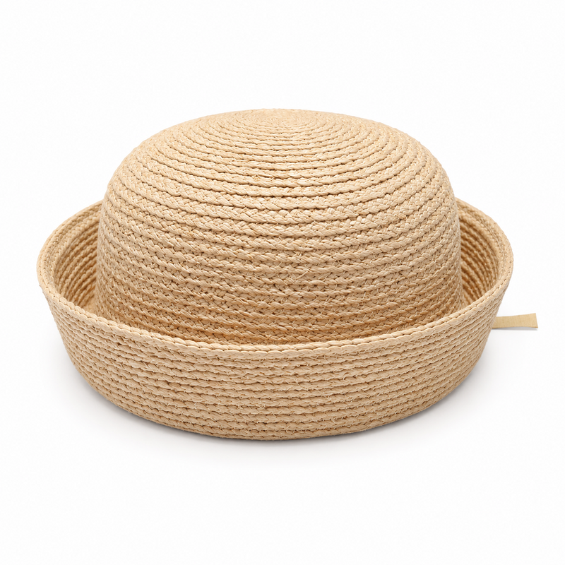Minimalist Raffia Dome Sun Hat