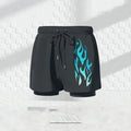 Black/blue flame