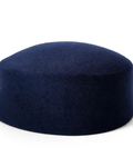 Arched hat navy blue