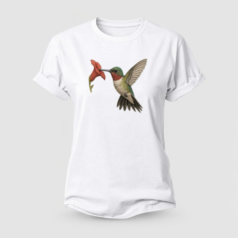 Hummingbird Harmony Cotton T-Shirt