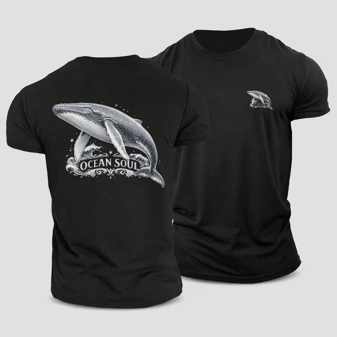 Blue Whale Cotton T-Shirt