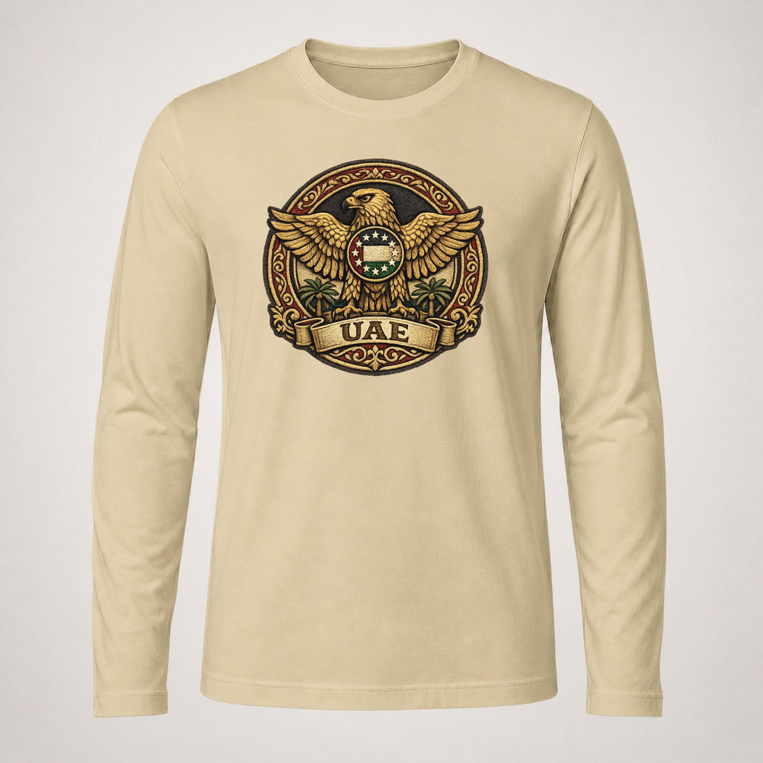 United Arab Emirates Heritage Emblem Long Sleeve T-Shirt