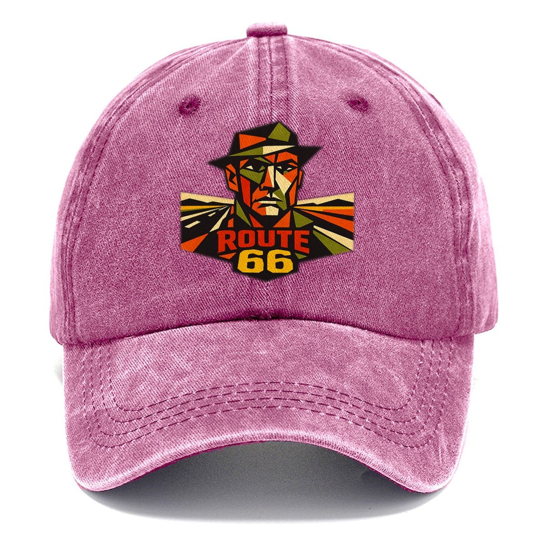 Man Open Road America Behind Him Classic Cap