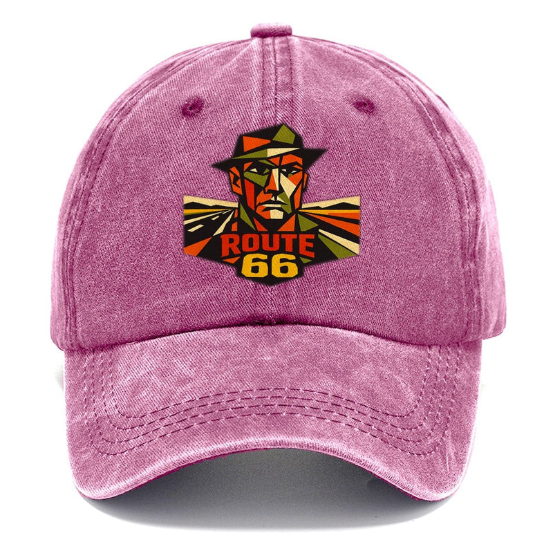 Man Open Road America Behind Him Classic Cap