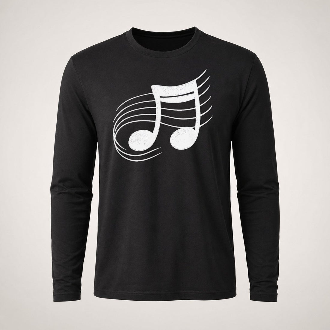 Musical Notes Headwear Long Sleeve T-Shirt