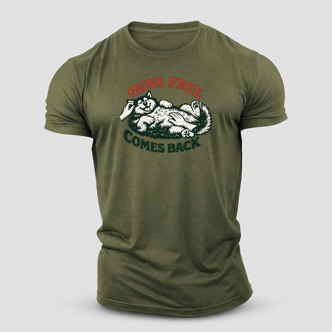 Siberian Husky Redo Cotton T-Shirt