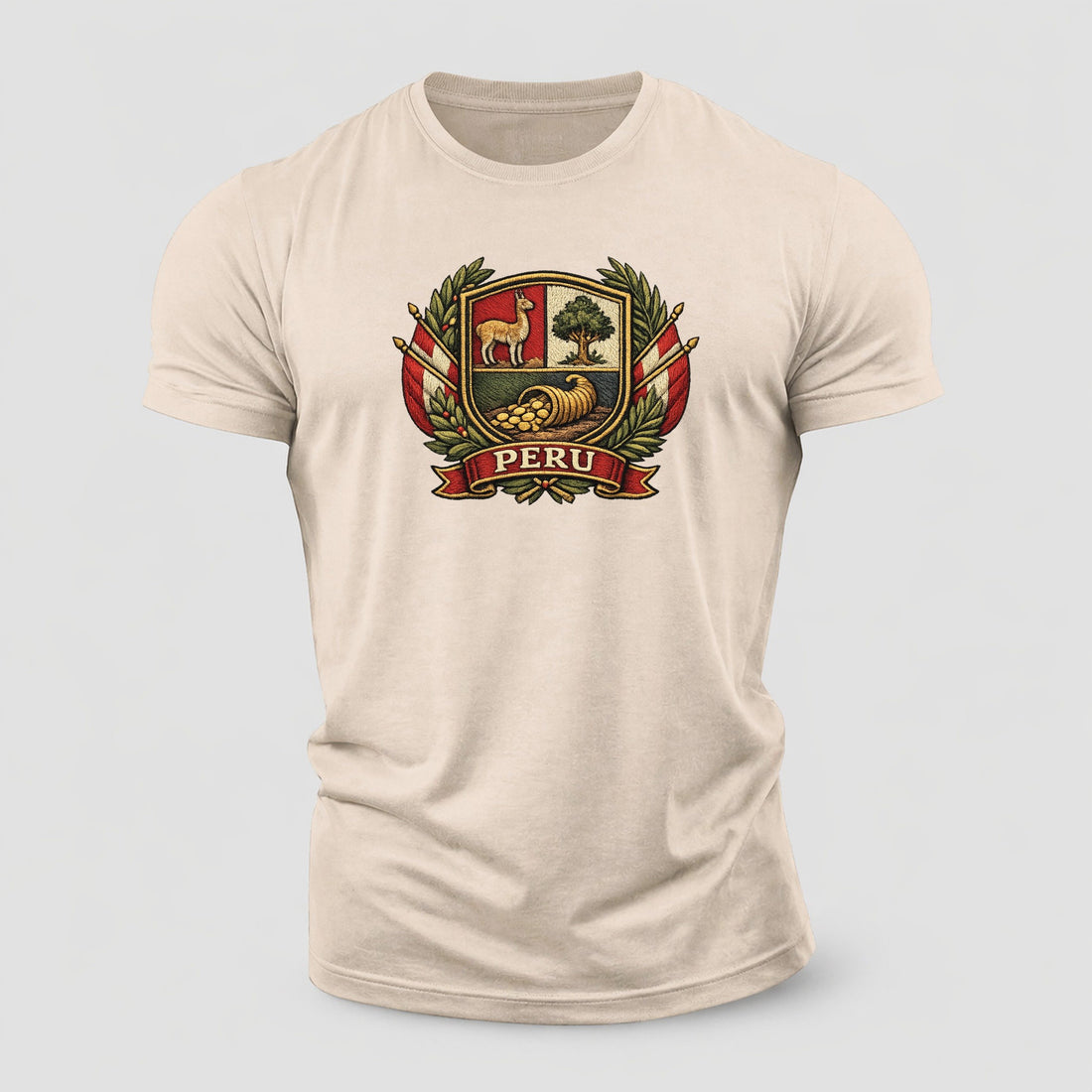 Peru Heritage Emblem Cotton T-Shirt