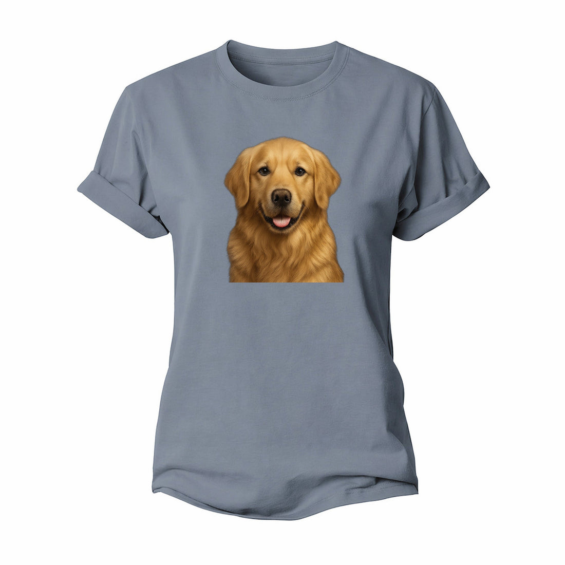 Golden Retriever Portrait Women's Cotton T-Shirt