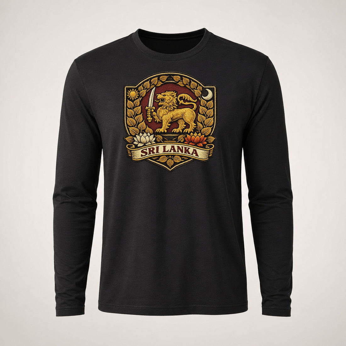 Sri Lanka Heritage Emblem Long Sleeve T-Shirt