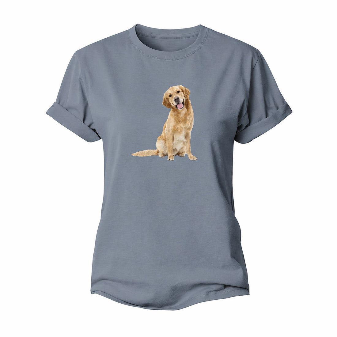 Joyful Golden Retriever With A Radiant Smile Women's Cotton T-Shirt