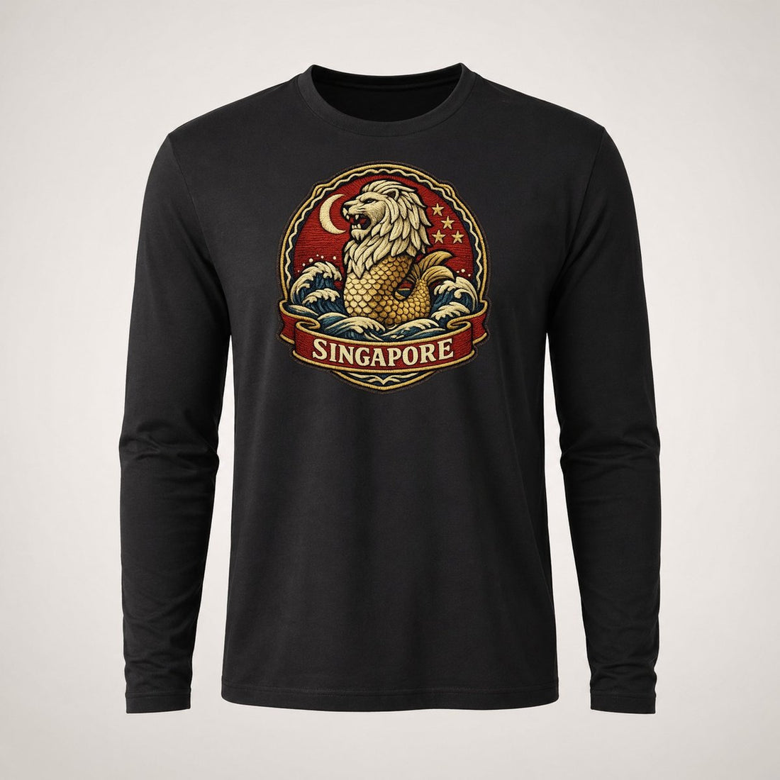 Singapore Heritage Emblem Long Sleeve T-Shirt