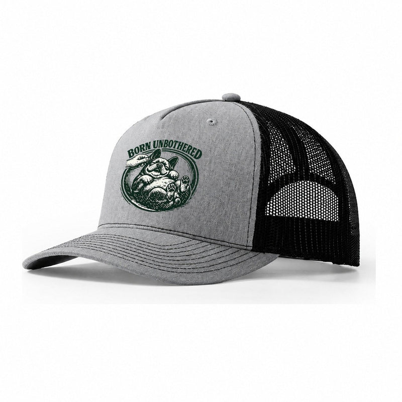 Frenchie Born Unbothered Trucker Hat