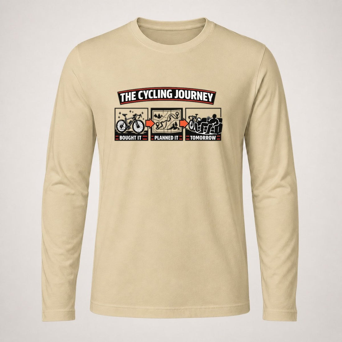 The Cycling Journey Long Sleeve T Shirt