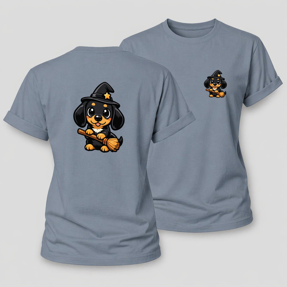 Dachshund Witch Women's Cotton T-Shirt