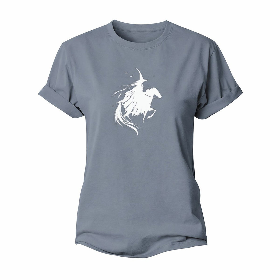 Witch On Horse Women's Cotton T-Shirt