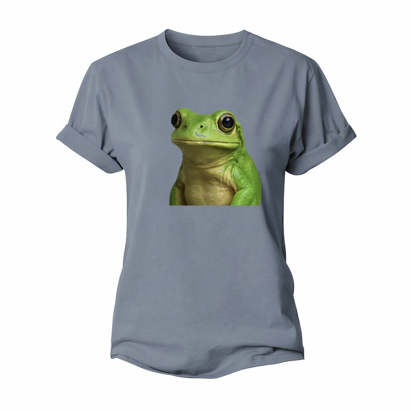 Frog Portrait Design Women's Cotton T-Shirt