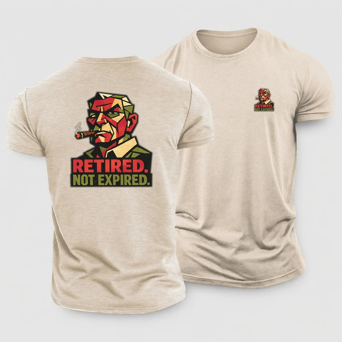 Retired. Not Expired. Cotton T Shirt
