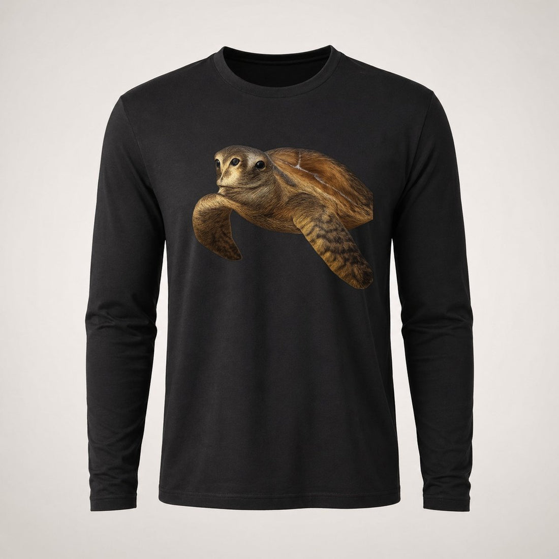 Sea Turtle Portrait Design Long Sleeve T-Shirt