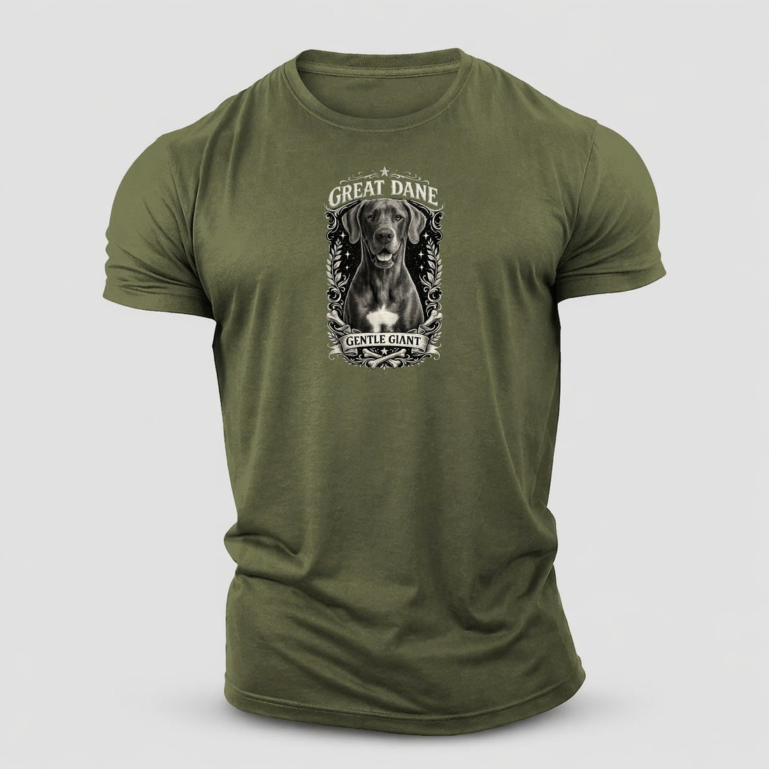 Great Dane: Gentle Giant, Noble Heart Cotton T-Shirt