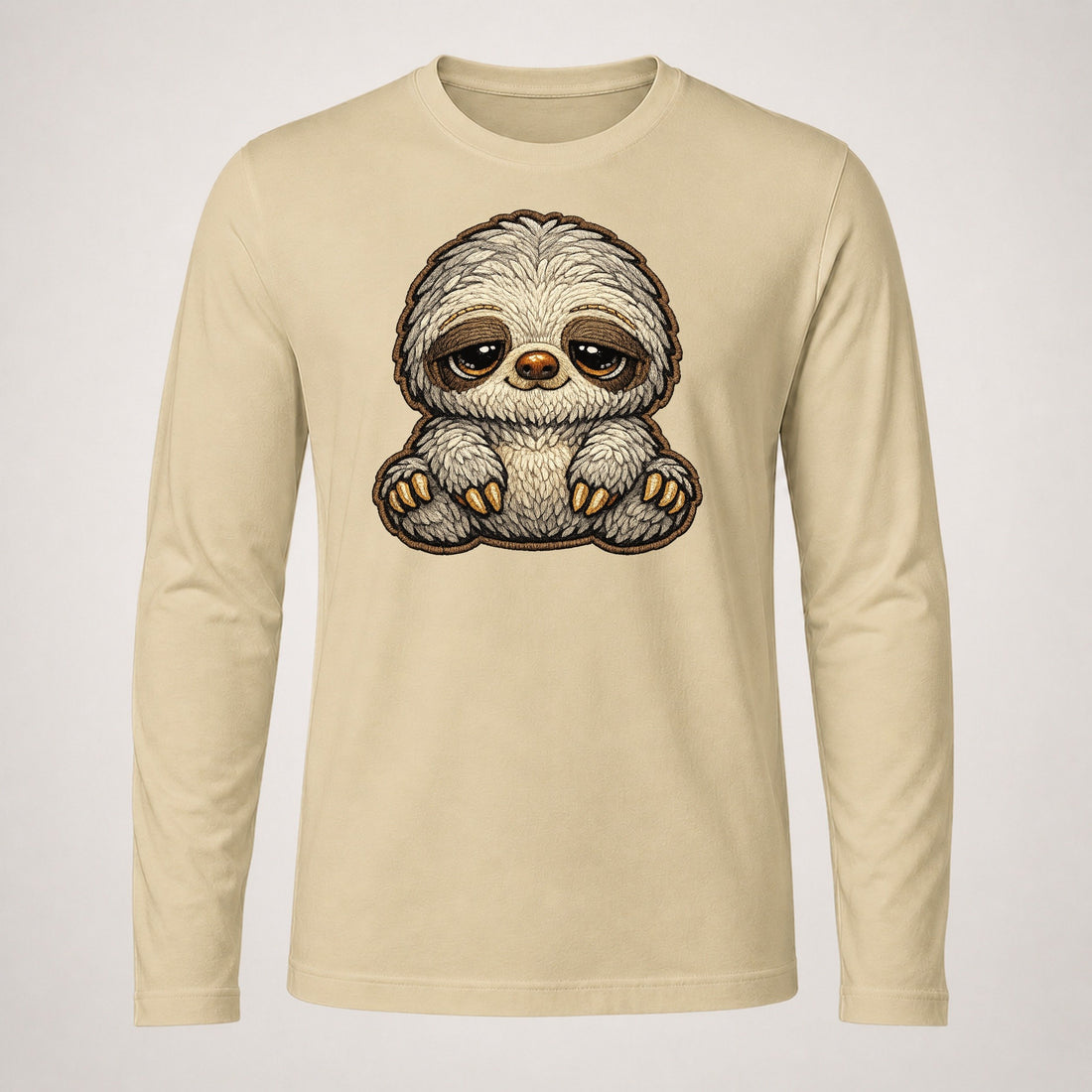 Baby Three Toed Sloth Long Sleeve T-Shirt