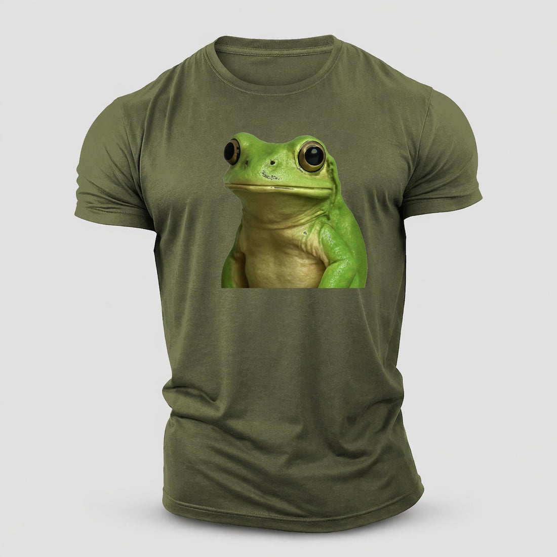 Frog Portrait Design Cotton T-Shirt