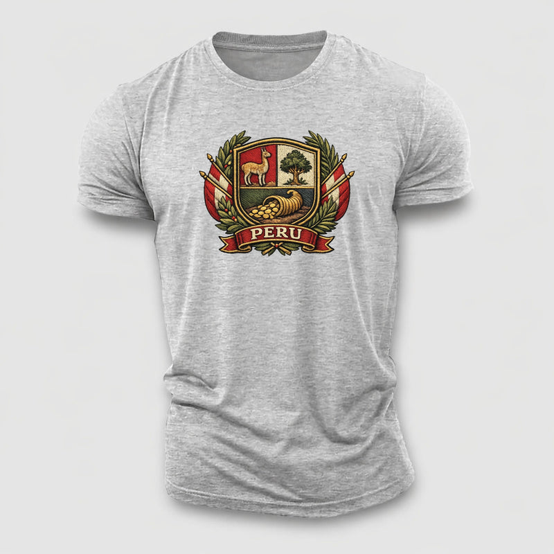 Peru Heritage Emblem Cotton T-Shirt