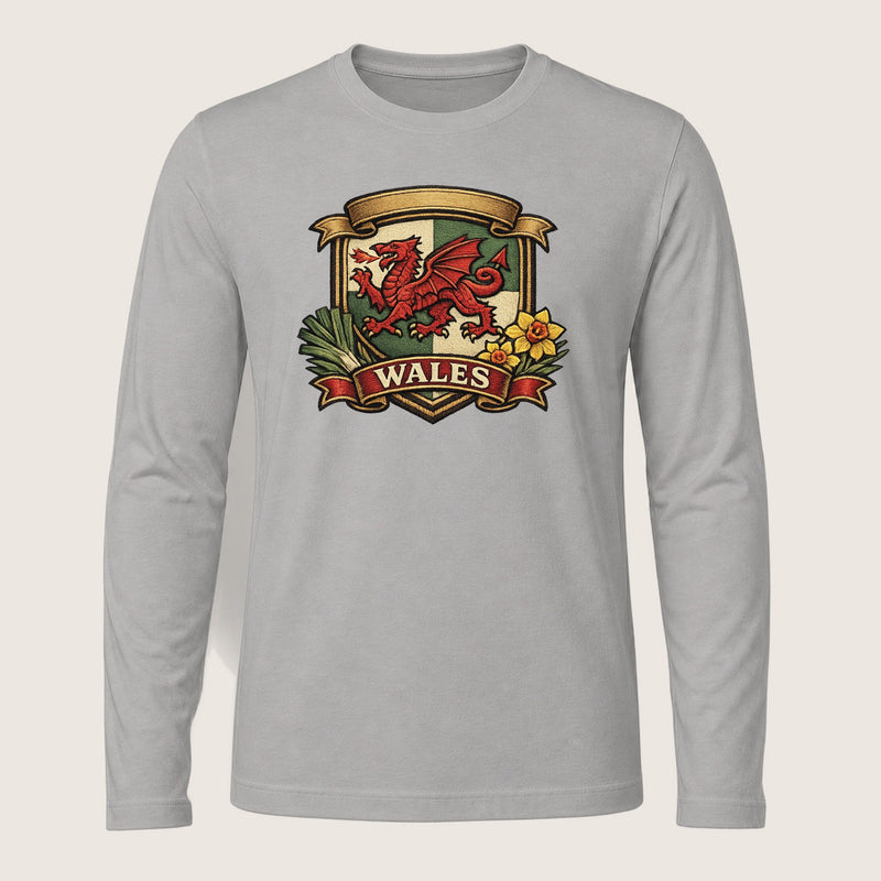 Wales Heritage Emblem Long Sleeve T-Shirt
