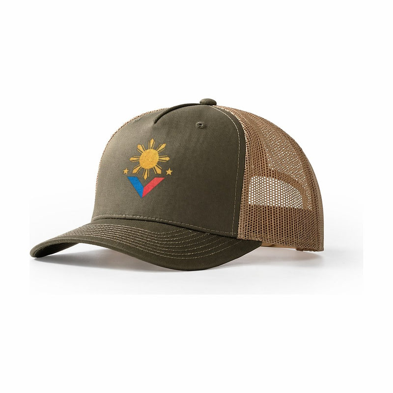 Philippines Flag Sun And Trucker Hat