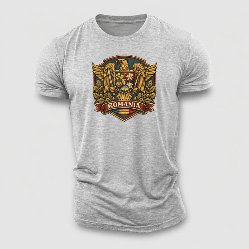Romania Heritage Emblem Cotton T-Shirt