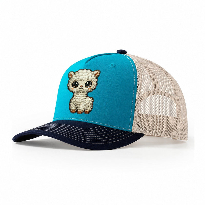 Baby Alpaca Cria Plush Embroidered Keepsake Trucker Hat