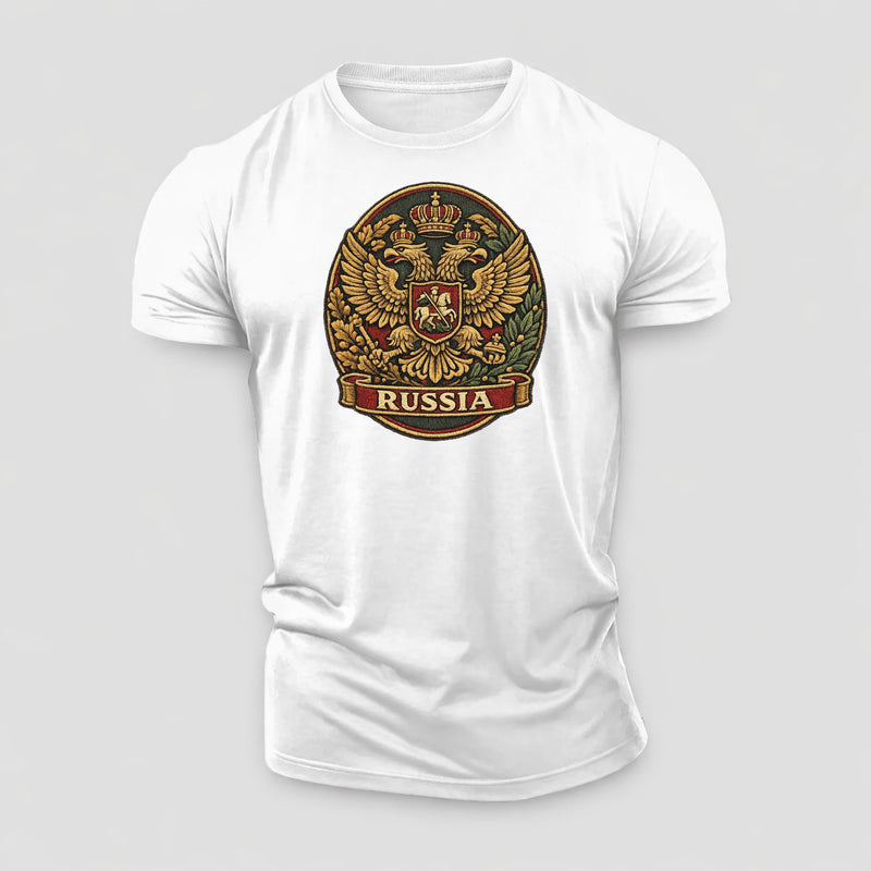 Russia Heritage Emblem Cotton T-Shirt