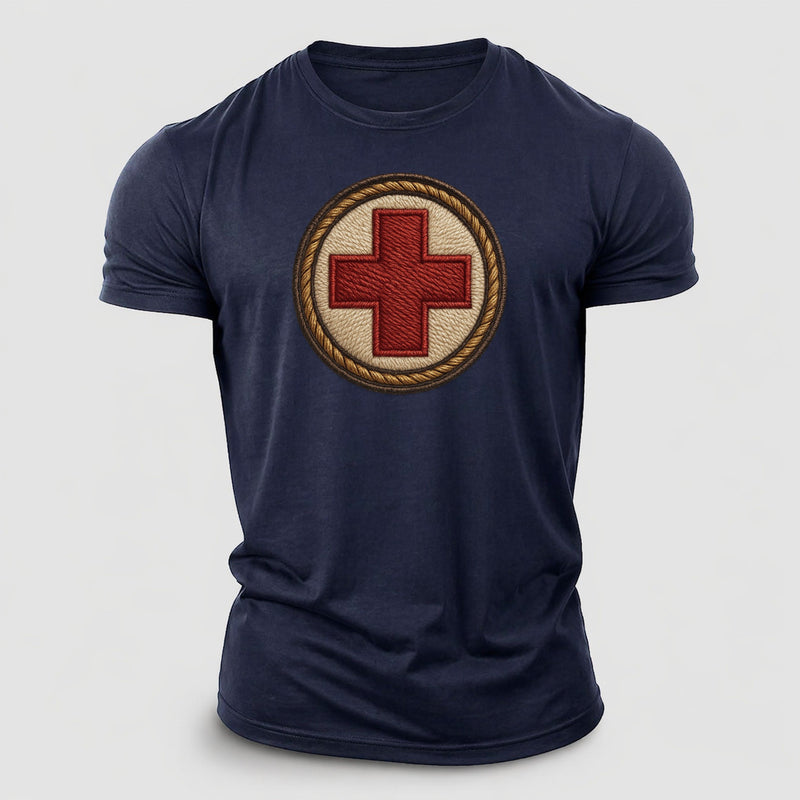 Medical Cross Cotton T-Shirt