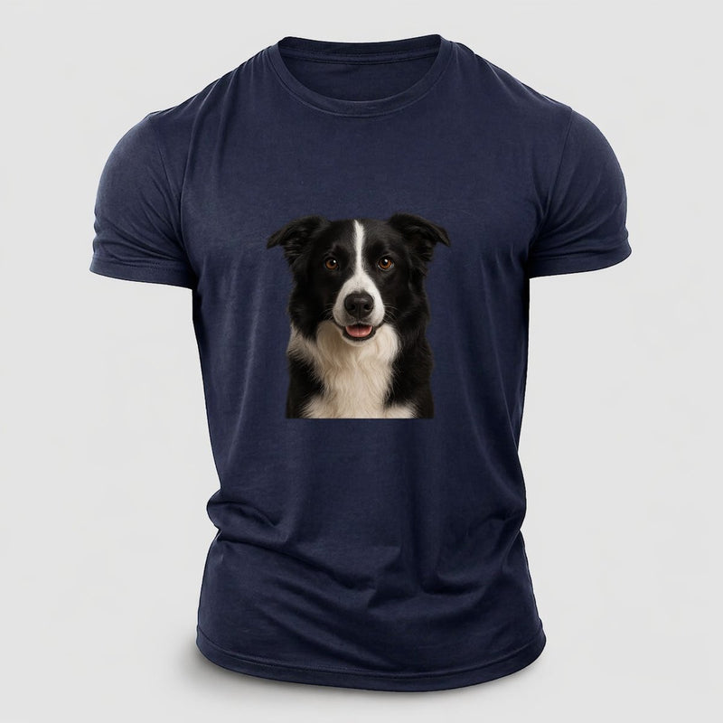 Border Collie Intelligent Companion Cotton T-Shirt