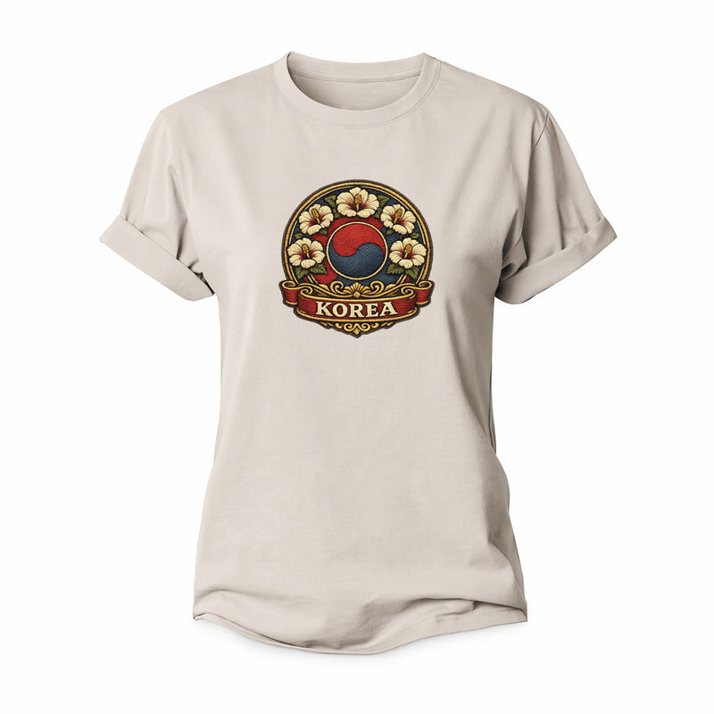 South Korea Heritage Emblem Women's Cotton T-Shirt