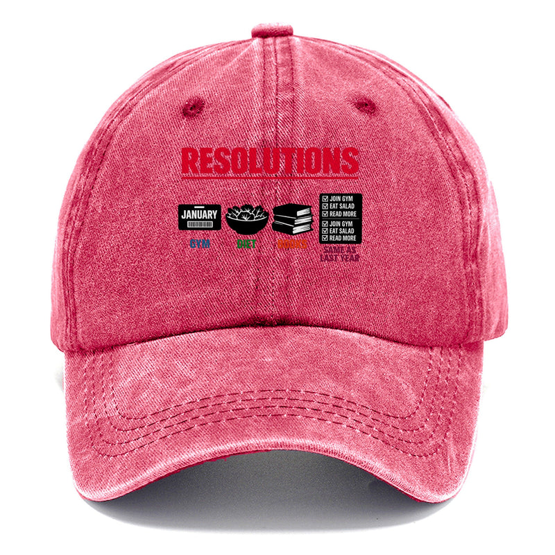New Year Resolutions Classic Cap