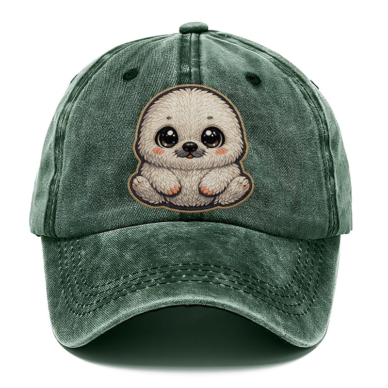 Baby Harp Seal Pup Plush Classic Cap