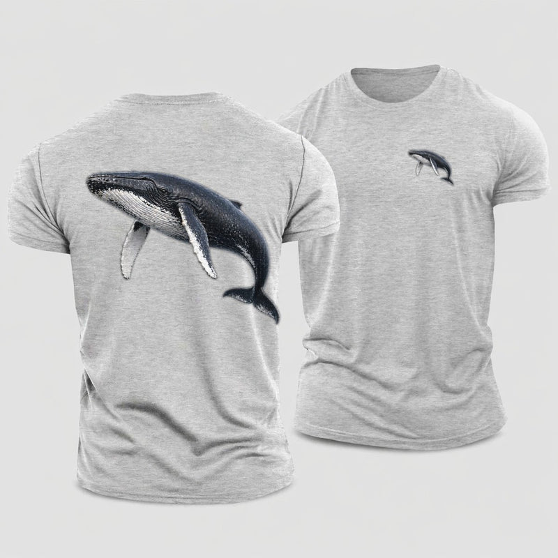 Blue Whale Cotton T-Shirt