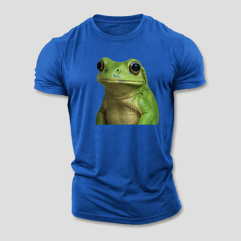 Frog Portrait Design Cotton T-Shirt