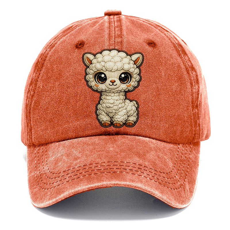 Baby Alpaca Cria Plush Embroidered Keepsake Classic Cap