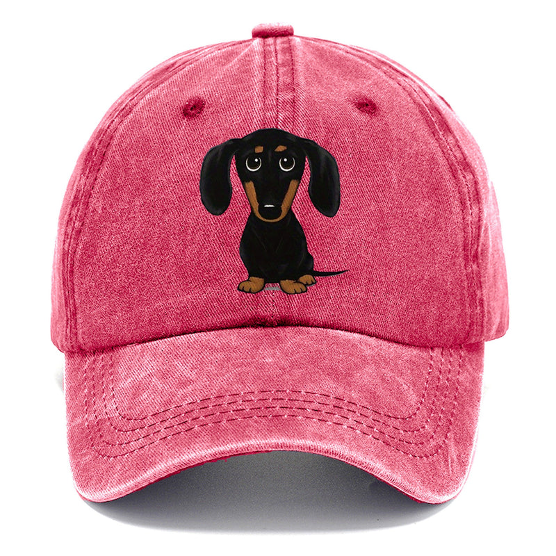 Vintage-style Dachshund Print Classic Cap