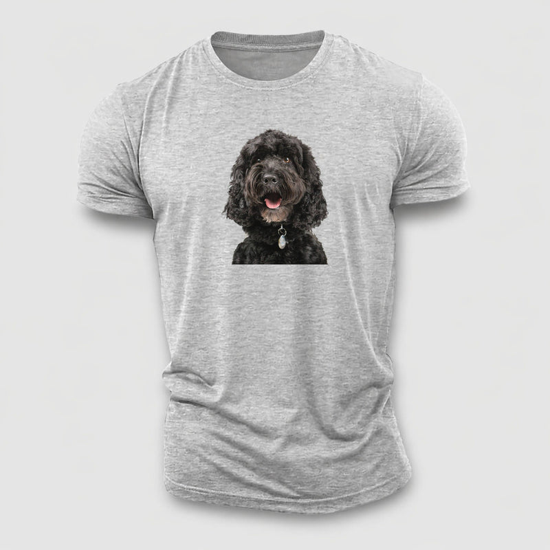 Black Cockapoo Cotton T-Shirt
