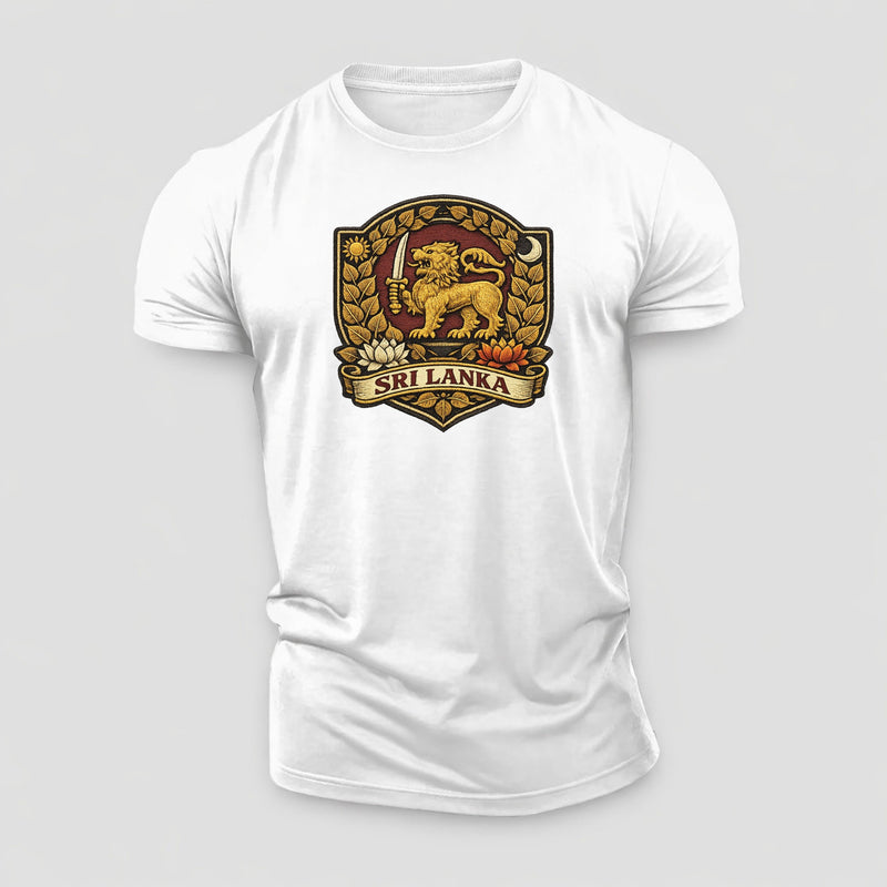 Sri Lanka Heritage Emblem Cotton T-Shirt