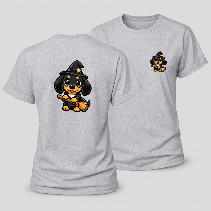 Dachshund Witch Women's Cotton T-Shirt